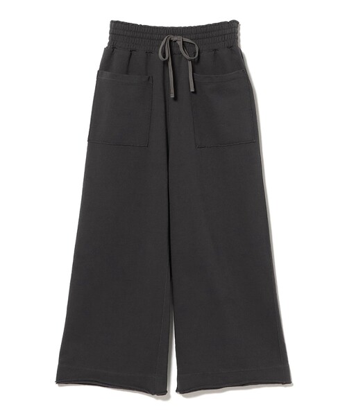 maturely / ヘム カットオフ フレア ジャージー（スウェットパンツ