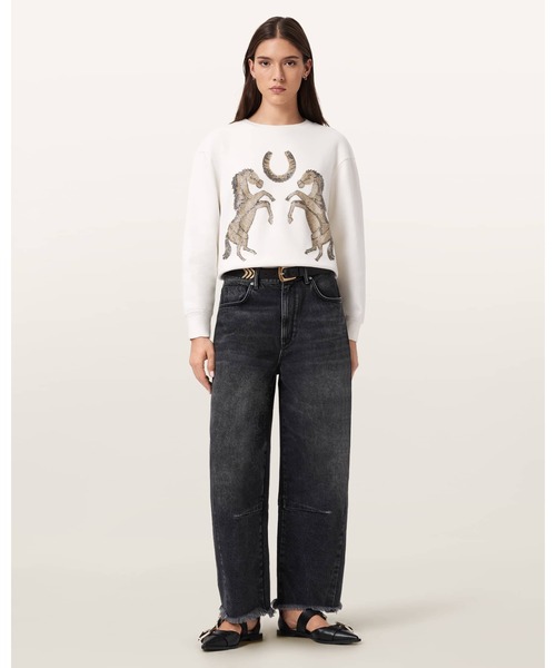 ALLSAINTS(オールセインツ)の「LUCK EMBELLISHED PIPPA SWEATSHIRT | LUCK エンべリッシュド ピッパ スウェットシャツ(スウェット・レディース・ホワイト・XS/S/M)」の7枚目の写真