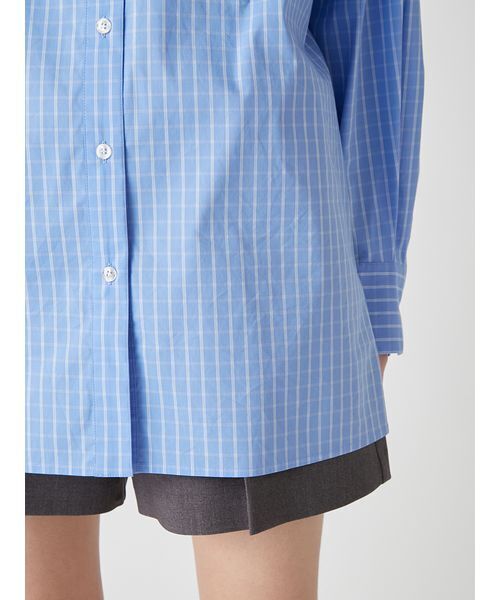 LILY BROWN（リリーブラウン）の「Lily Bearレターモチーフバリエシャツ（シャツ/ブラウス・レディース・ブルー/レッド/ベージュ・F）」の11枚目の写真