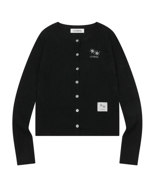 COIRIS_(コイリス)の「◇COIRIS◇ブランド直輸入正規品/エルン Rネック ケーブルニット カーディガン ERN R-NECK CABLE KNIT CARDIGAN(カーディガン/ボレロ・レディース・ブラック/グレー/レッド・FREE)」の1枚目の写真