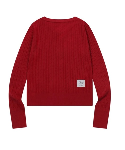 COIRIS_(コイリス)の「◇COIRIS◇ブランド直輸入正規品/エルン Rネック ケーブルニット カーディガン ERN R-NECK CABLE KNIT CARDIGAN(カーディガン/ボレロ・レディース・ブラック/グレー/レッド・FREE)」の13枚目の写真