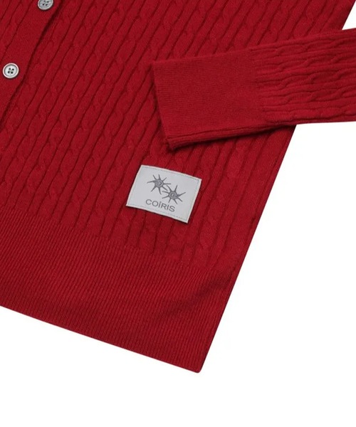 COIRIS_(コイリス)の「◇COIRIS◇ブランド直輸入正規品/エルン Rネック ケーブルニット カーディガン ERN R-NECK CABLE KNIT CARDIGAN(カーディガン/ボレロ・レディース・ブラック/グレー/レッド・FREE)」の20枚目の写真