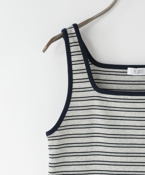 LOWRYS FARM（ローリーズファーム）の「マルチボーダータンク 638379（タンクトップ・レディース・グレー/アイボリー/ブラウン・FREE）」の7枚目の写真