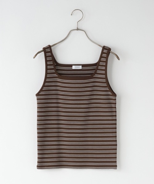 LOWRYS FARM（ローリーズファーム）の「マルチボーダータンク 638379（タンクトップ・レディース・グレー/アイボリー/ブラウン・FREE）」の13枚目の写真