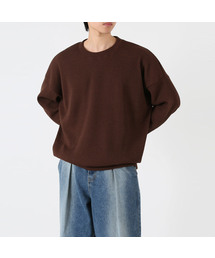 オーバーサイズリブニットスウェットTシャツ 6COLOR