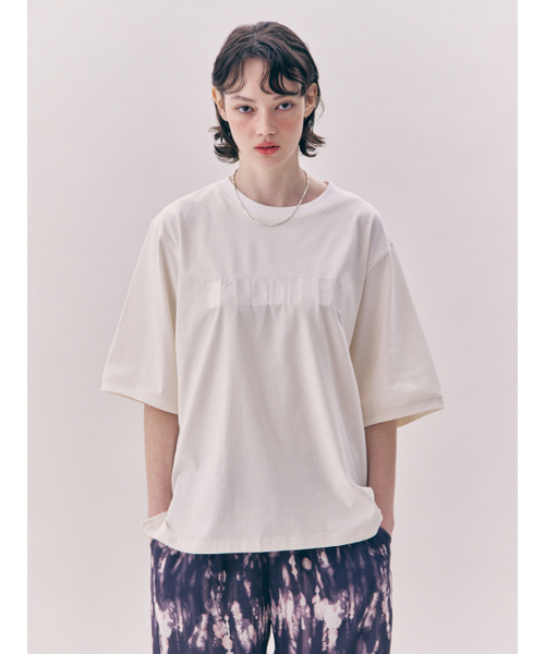 RMRN(アルエームアルエヌ)の「RELAX FIT T-SHIRT(Tシャツ/カットソー・レディース・ブラック/ホワイト・FREE)」の3枚目の写真