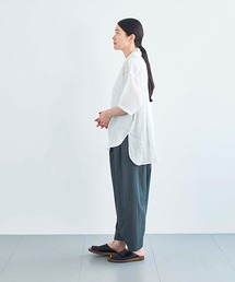 ata（アタ）の「ata shirts 2. / ラミー半袖オーバーシャツ（シャツ/ブラウス）」