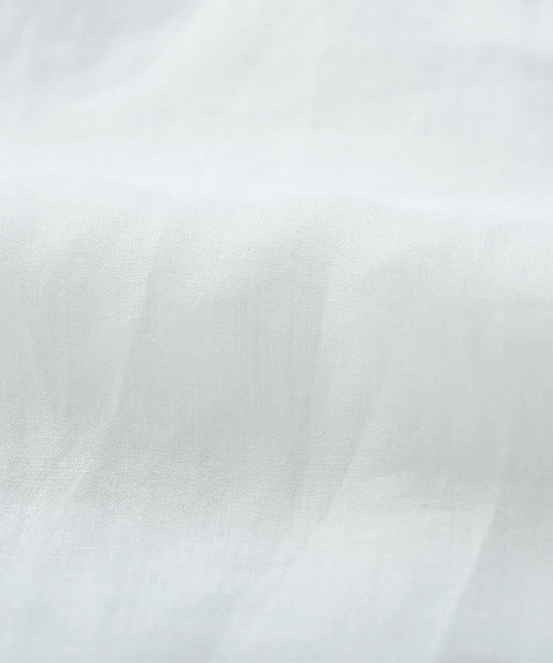 ata(アタ)の「ata shirts 2. / ラミー半袖オーバーシャツ(シャツ/ブラウス・レディース・ネイビー/サックスブルー/ホワイト/ピンク・MEDIUM)」の11枚目の写真