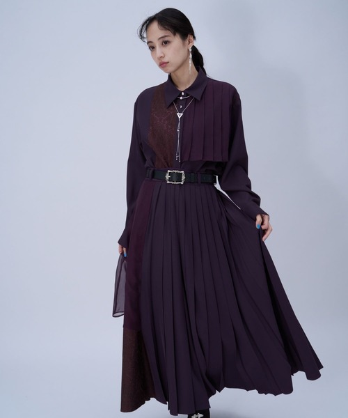 HARE（ハレ）の「シアージャガードプリーツスカート(HARE)（スカート・レディース・ブラック/ライトグレー・FREE）」の10枚目の写真