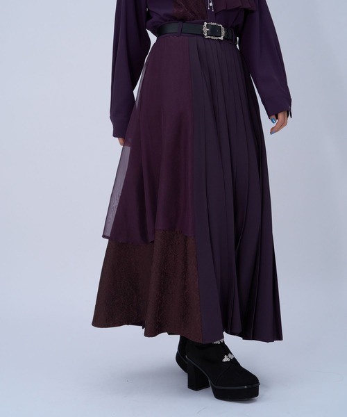 HARE（ハレ）の「シアージャガードプリーツスカート(HARE)（スカート・レディース・ブラック/ライトグレー・FREE）」の12枚目の写真