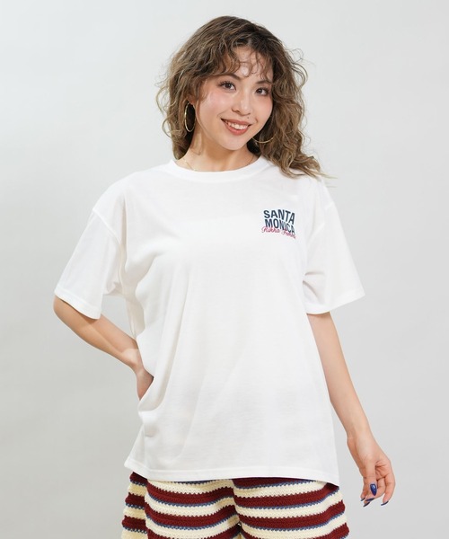 RIKKA FEMME(リッカファム)の「RIKKA FEMME/リッカファム 半袖 Tシャツ バックプリント 吸水速乾 UVカット RF6S-2102(Tシャツ/カットソー・レディース・チャコールグレー/ホワイト/イエロー・M/L/S/M)」の4枚目の写真