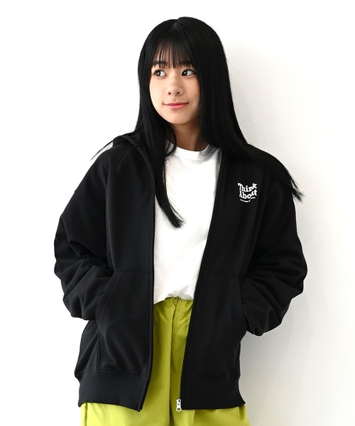 GENERATOR（ジェネレーター）の「GENERATOR/ジェネレーター ジップパーカー（パーカー・レディース・ホワイト/ブラック/トップグレー・F）」の2枚目の写真