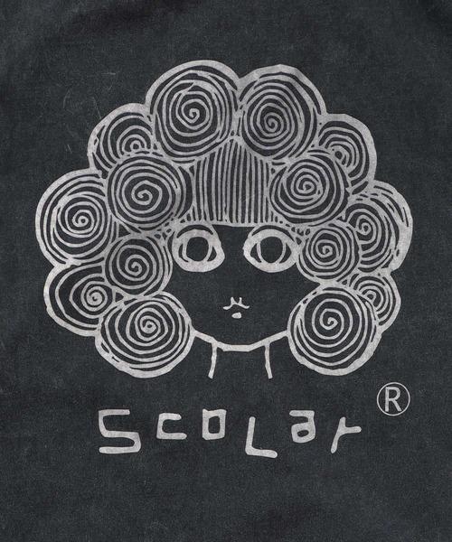 ScoLar(スカラー)の「161602:スカラーちゃん柄ヴィンテージ風パーカー(パーカー・レディース・ピンク/ブラック/ブルー・M)」の14枚目の写真