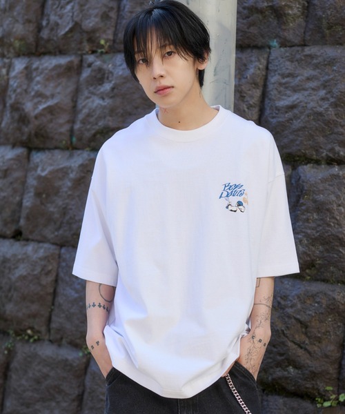 WEGO(ウィゴー)の「∴WEGO/【26年春夏新作】別注BENDAVISグラフィックT(Tシャツ/カットソー・メンズ・チャコール/アッシュグレー/ブラック/ホワイト・SMALL/LARGE/MEDIUM)」の16枚目の写真