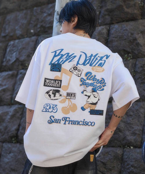 WEGO(ウィゴー)の「∴WEGO/【26年春夏新作】別注BENDAVISグラフィックT(Tシャツ/カットソー・メンズ・チャコール/アッシュグレー/ブラック/ホワイト・SMALL/LARGE/MEDIUM)」の17枚目の写真
