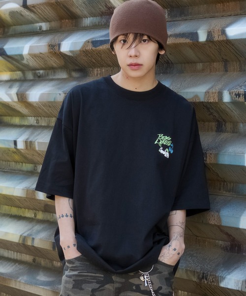 WEGO(ウィゴー)の「∴WEGO/【26年春夏新作】別注BENDAVISグラフィックT(Tシャツ/カットソー・メンズ・チャコール/アッシュグレー/ブラック/ホワイト・SMALL/LARGE/MEDIUM)」の20枚目の写真