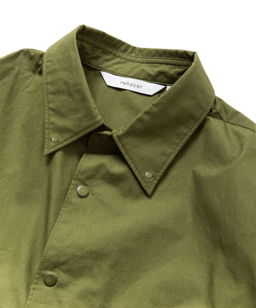 rehacer（レアセル）の「Pucker Zip Shirt											（シャツ/ブラウス・メンズ・ホワイト/カーキ・LARGE/MEDIUM/SMALL）」の6枚目の写真