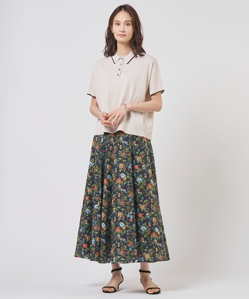 J.PRESS（ジェイプレス）の「DRY COTTON ポロ ニット（ニット/セーター・レディース・アイボリー系/ネイビー系1/サックスブルー系/ネイビー系・T15/T13）」の17枚目の写真