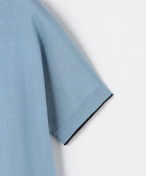J.PRESS（ジェイプレス）の「DRY COTTON ポロ ニット（ニット/セーター・レディース・アイボリー系/ネイビー系1/サックスブルー系/ネイビー系・T15/T13）」の9枚目の写真