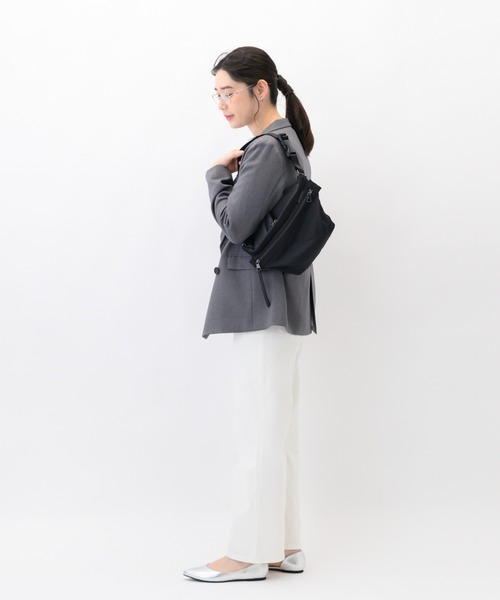 W&.Day/Night(ダブルアンド デイナイト)の「ウエストバッグ キルッコ コレクション 3L シースルーポケット 19142(ボディバッグ/ウエストポーチ・レディース・ライトグレー系/ブラック・FREE)」の10枚目の写真