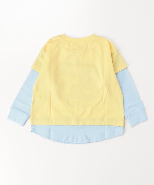 A BATHING APE(アベイシングエイプ)の「BABY MILO LAYERED LOOSE FIT LS TEE(Tシャツ/カットソー・キッズ・イエロー/ネイビー・140/100/110/130/90/120)」の7枚目の写真