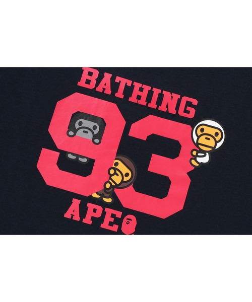 A BATHING APE(アベイシングエイプ)の「BABY MILO LAYERED LOOSE FIT LS TEE(Tシャツ/カットソー・キッズ・イエロー/ネイビー・140/100/110/130/90/120)」の5枚目の写真
