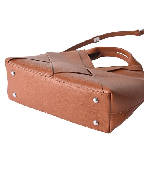 STYLE DELI（スタイルデリ）の「【DELI by】リアルレザー編み込み・2WAYワンハンドルバッグ（ショルダーバッグ・レディース・グレー/ブラウン/ブラック・FREE）」の18枚目の写真