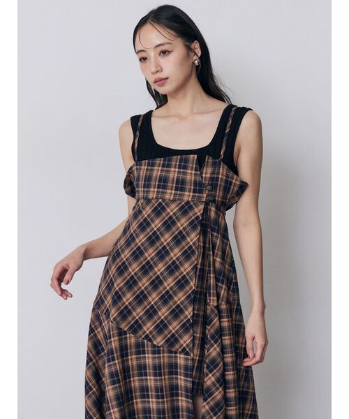 MURUA(ムルーア)の「2WAYキャミワンピース(ワンピース・レディース・ブラック/オレンジ/ブルー・FREE)」の5枚目の写真