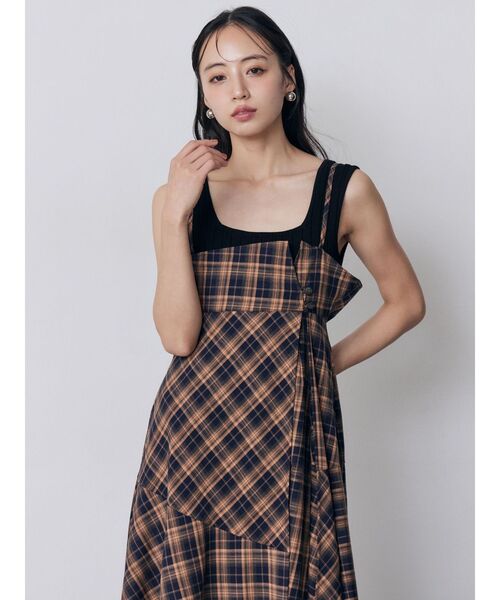 MURUA(ムルーア)の「2WAYキャミワンピース(ワンピース・レディース・ブラック/オレンジ/ブルー・FREE)」の6枚目の写真