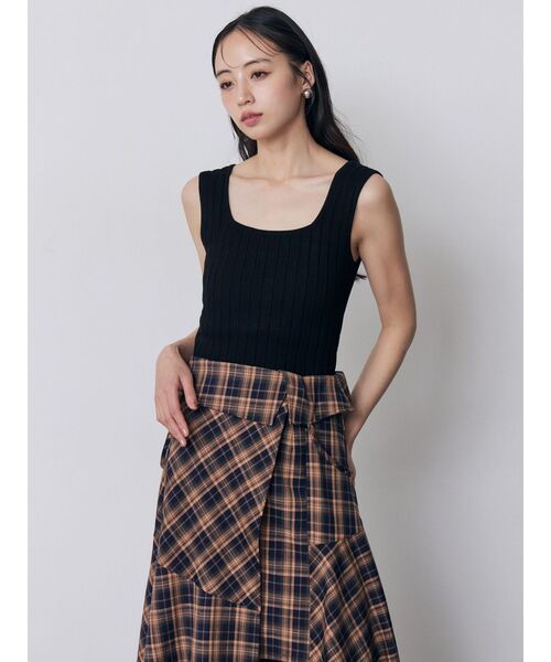 MURUA(ムルーア)の「2WAYキャミワンピース(ワンピース・レディース・ブラック/オレンジ/ブルー・FREE)」の14枚目の写真