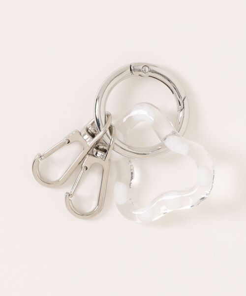 tone（トーン）の「【Astyle】水玉キーリング(MA)（キーケース/キーアクセサリー・レディース・クリア・FREE）」の2枚目の写真