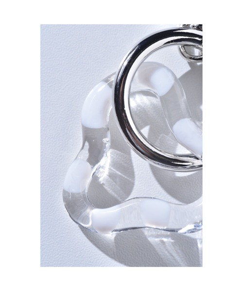 tone（トーン）の「【Astyle】水玉キーリング(MA)（キーケース/キーアクセサリー・レディース・クリア・FREE）」の3枚目の写真