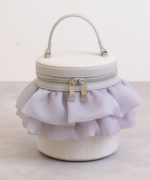 artemis by DIANA(アルテミスバイダイアナ)の「チェーンショルダー付属2WAY バケツ型バニティバッグ(ハンドバッグ・レディース・ブラック/グレー/ホワイト・FREE)」の9枚目の写真