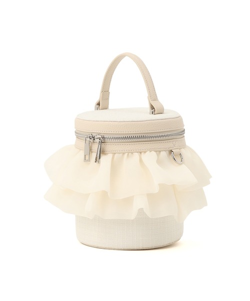 artemis by DIANA(アルテミスバイダイアナ)の「チェーンショルダー付属2WAY バケツ型バニティバッグ(ハンドバッグ・レディース・ブラック/グレー/ホワイト・FREE)」の4枚目の写真