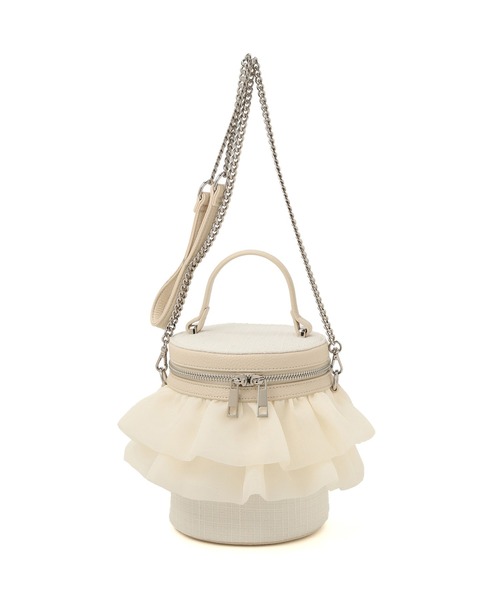 artemis by DIANA(アルテミスバイダイアナ)の「チェーンショルダー付属2WAY バケツ型バニティバッグ(ハンドバッグ・レディース・ブラック/グレー/ホワイト・FREE)」の6枚目の写真