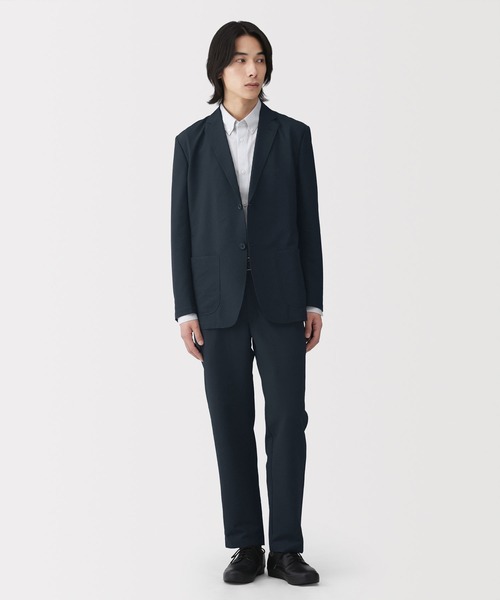 無印良品(ムジルシリョウヒン)の「紳士 風を通すストレッチサッカーノータックパンツ(その他パンツ・メンズ・ダークネイビー/ブラック/グレー系・S/M/L/XL)」の11枚目の写真