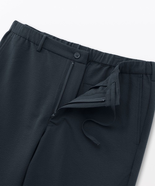 無印良品(ムジルシリョウヒン)の「紳士 風を通すストレッチサッカーノータックパンツ(その他パンツ・メンズ・ダークネイビー/ブラック/グレー系・S/M/L/XL)」の12枚目の写真