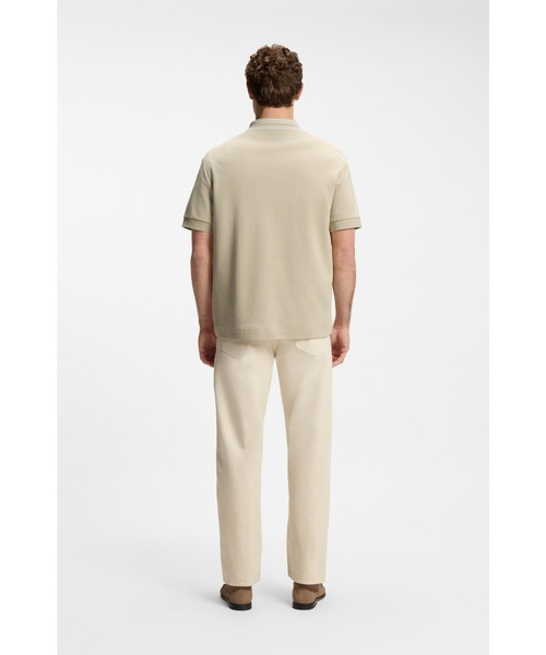 BOSS(ボス)の「BOSS Selected by Shohei Ohtani リラックスフィット ポロシャツ(ポロシャツ・メンズ・ベージュ/ライトピンク・L/XL/M/S/XXL/XS)」の8枚目の写真