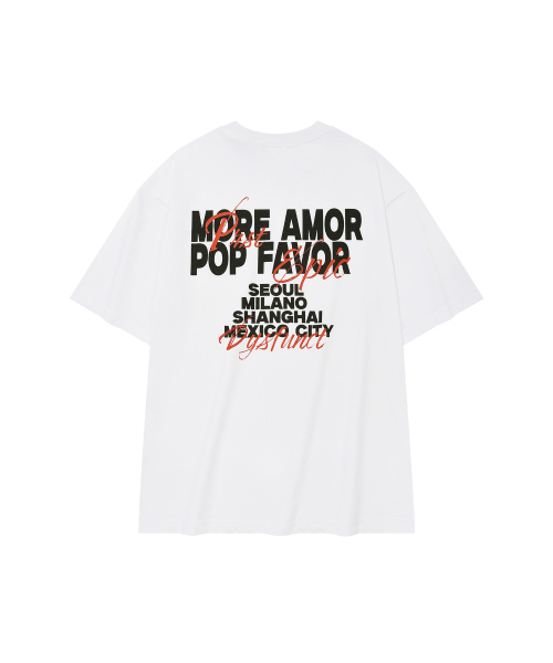 DYSFUNCT(ディスファンクト)の「MORE AMOR T-SHIRT(WHITE)(Tシャツ/カットソー・メンズ・その他・SMALL/MEDIUM/LARGE)」の2枚目の写真