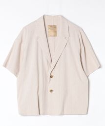 ROBES&CONFECTIONS（ローブスコンフェクションズ）の「Robes & Confections/ローブス&コンフェクションズ/ストレッチリネンコットン ピンストライプSS ジャケット/W（テーラードジャケット）」