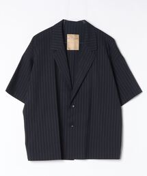 ROBES&CONFECTIONS（ローブスコンフェクションズ）の「Robes & Confections/ローブス&コンフェクションズ/ストレッチリネンコットン ピンストライプSS ジャケット/W（テーラードジャケット）」