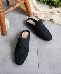 Fabby fabby（ファビィーファビィー）の「スクエアトゥローファーミュール（パンプス）」