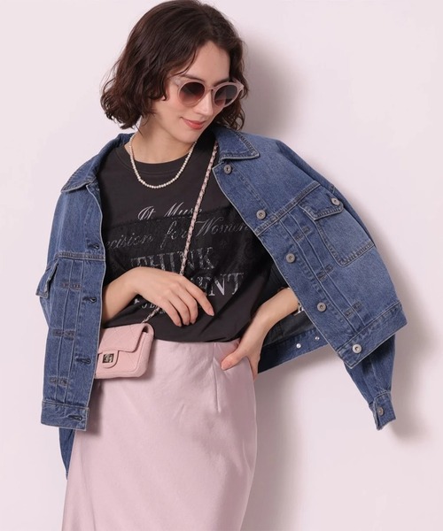 Arpege story     フェザーチュールTシャツ アルページュ ストーリー Arpege story チュールフリルTシャツ