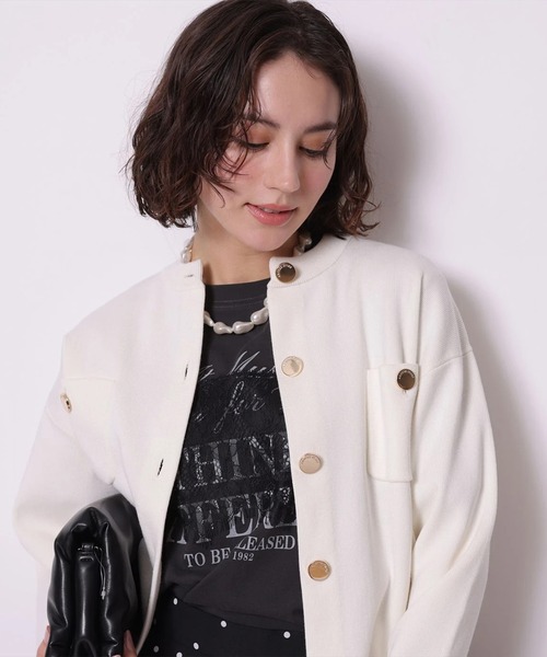レース×プリントTシャツ（Tシャツ/カットソー）｜Arpege story 