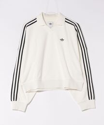 adidas（アディダス）の「adidas アディダス W TERRY TOWEL V NECK LS ロングスリーブ KD1401 OFFWHITE（Tシャツ/カットソー）」