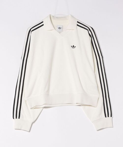 セール】adidas アディダス W TERRY TOWEL V NECK LS ロングスリーブ