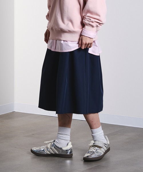 ROSE BUD(ローズバッド)の「GATHER MIDDLE SKIRT(スカート・レディース・ネイビー/ベージュ・S/M)」の10枚目の写真