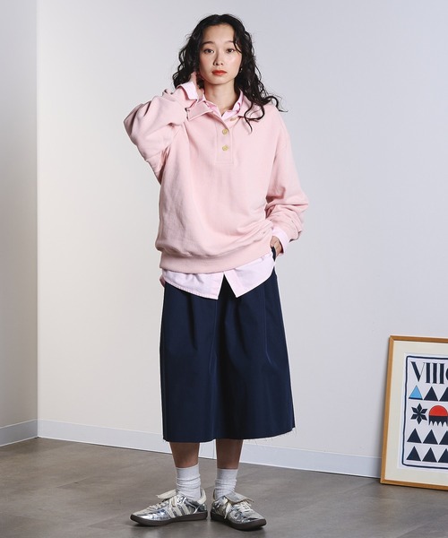 ROSE BUD(ローズバッド)の「GATHER MIDDLE SKIRT(スカート・レディース・ネイビー/ベージュ・S/M)」の12枚目の写真