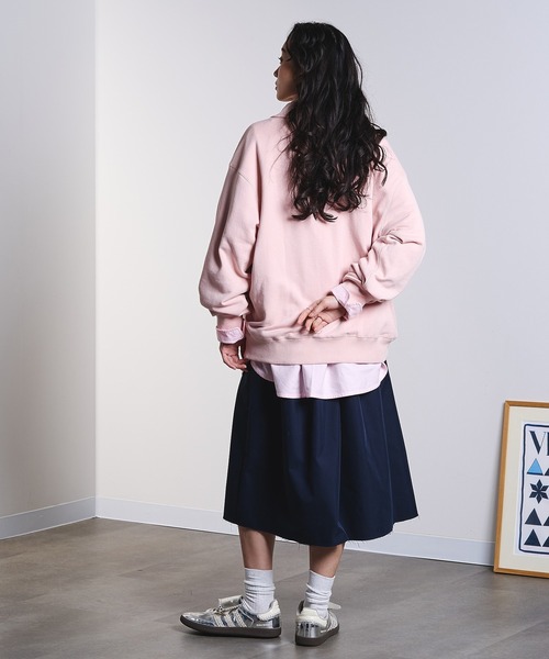 ROSE BUD(ローズバッド)の「GATHER MIDDLE SKIRT(スカート・レディース・ネイビー/ベージュ・S/M)」の14枚目の写真