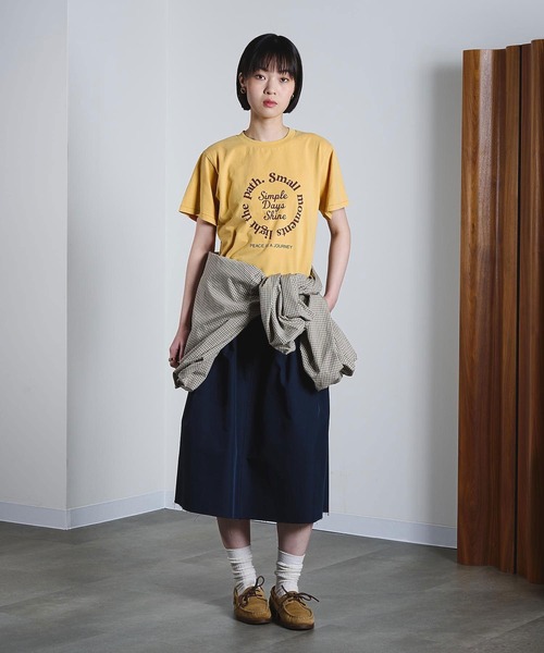 ROSE BUD(ローズバッド)の「GATHER MIDDLE SKIRT(スカート・レディース・ネイビー/ベージュ・S/M)」の18枚目の写真